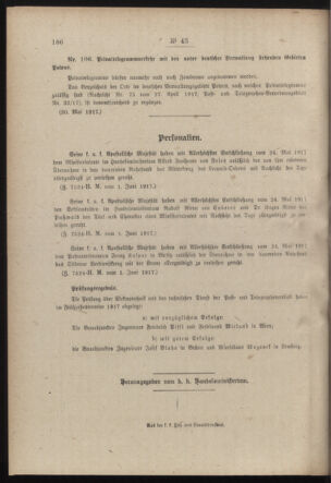 Post- und Telegraphen-Verordnungsblatt für das Verwaltungsgebiet des K.-K. Handelsministeriums 19170612 Seite: 4