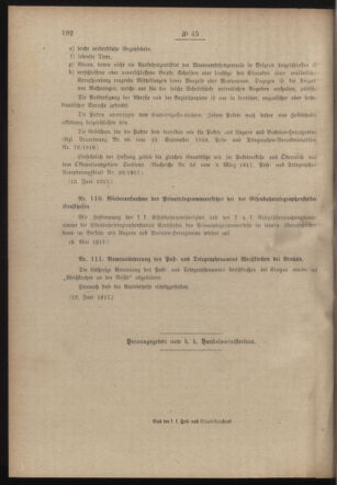 Post- und Telegraphen-Verordnungsblatt für das Verwaltungsgebiet des K.-K. Handelsministeriums 19170616 Seite: 2