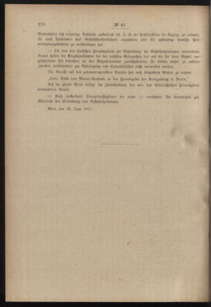 Post- und Telegraphen-Verordnungsblatt für das Verwaltungsgebiet des K.-K. Handelsministeriums 19170628 Seite: 4