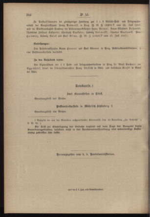 Post- und Telegraphen-Verordnungsblatt für das Verwaltungsgebiet des K.-K. Handelsministeriums 19170810 Seite: 4