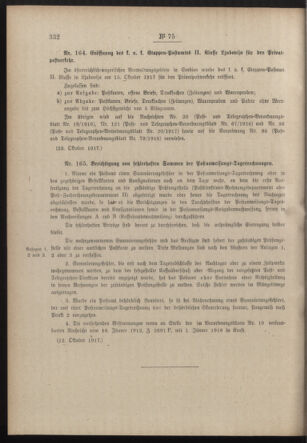 Post- und Telegraphen-Verordnungsblatt für das Verwaltungsgebiet des K.-K. Handelsministeriums 19171108 Seite: 2