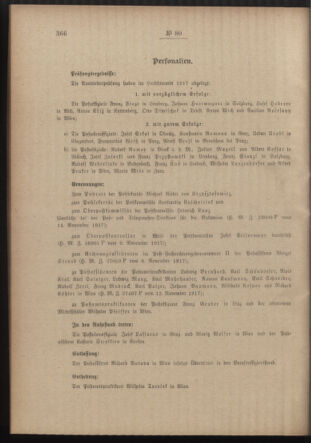 Post- und Telegraphen-Verordnungsblatt für das Verwaltungsgebiet des K.-K. Handelsministeriums 19171128 Seite: 2