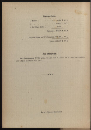 Post- und Telegraphen-Verordnungsblatt für das Verwaltungsgebiet des K.-K. Handelsministeriums 19180124 Seite: 22