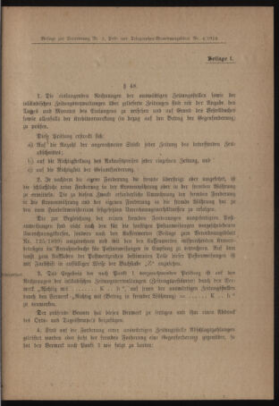 Post- und Telegraphen-Verordnungsblatt für das Verwaltungsgebiet des K.-K. Handelsministeriums 19180124 Seite: 5