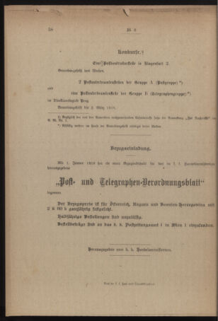 Post- und Telegraphen-Verordnungsblatt für das Verwaltungsgebiet des K.-K. Handelsministeriums 19180206 Seite: 6