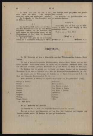 Post- und Telegraphen-Verordnungsblatt für das Verwaltungsgebiet des K.-K. Handelsministeriums 19180507 Seite: 2