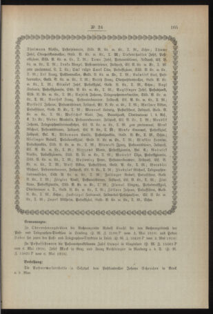 Post- und Telegraphen-Verordnungsblatt für das Verwaltungsgebiet des K.-K. Handelsministeriums 19180518 Seite: 7