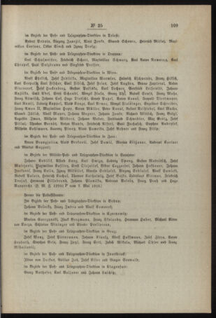 Post- und Telegraphen-Verordnungsblatt für das Verwaltungsgebiet des K.-K. Handelsministeriums 19180523 Seite: 3