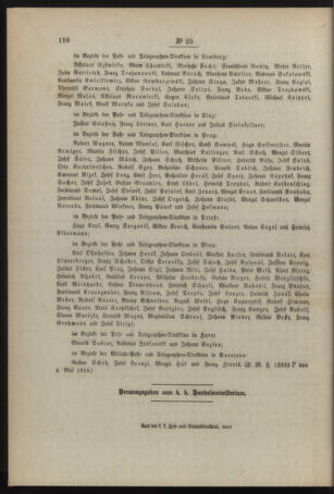 Post- und Telegraphen-Verordnungsblatt für das Verwaltungsgebiet des K.-K. Handelsministeriums 19180523 Seite: 4