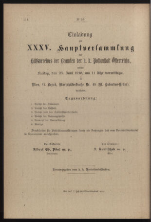 Post- und Telegraphen-Verordnungsblatt für das Verwaltungsgebiet des K.-K. Handelsministeriums 19180525 Seite: 4