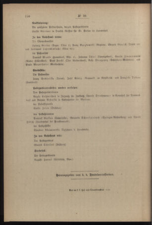 Post- und Telegraphen-Verordnungsblatt für das Verwaltungsgebiet des K.-K. Handelsministeriums 19180701 Seite: 4