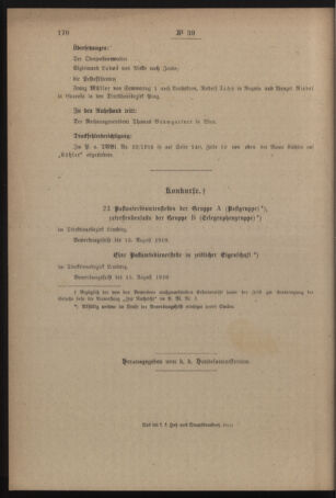 Post- und Telegraphen-Verordnungsblatt für das Verwaltungsgebiet des K.-K. Handelsministeriums 19180712 Seite: 4