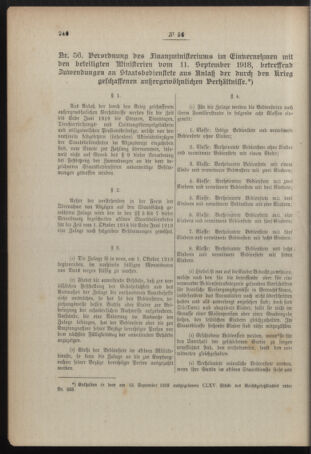 Post- und Telegraphen-Verordnungsblatt für das Verwaltungsgebiet des K.-K. Handelsministeriums 19181007 Seite: 2