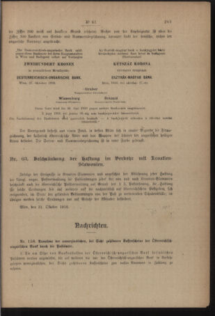 Post- und Telegraphen-Verordnungsblatt für das Verwaltungsgebiet des K.-K. Handelsministeriums 19181107 Seite: 3