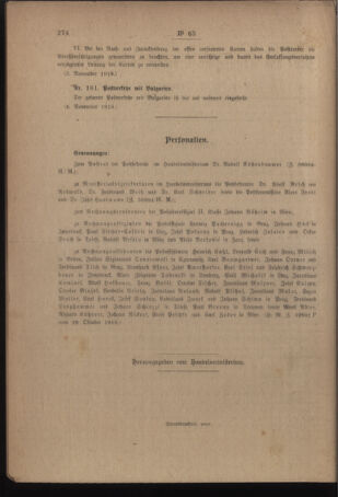 Post- und Telegraphen-Verordnungsblatt für das Verwaltungsgebiet des K.-K. Handelsministeriums 19181113 Seite: 2