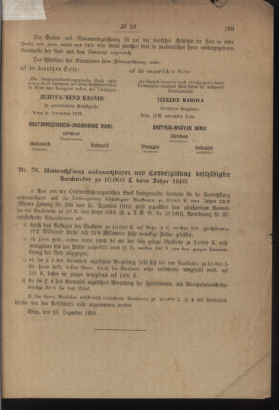 Post- und Telegraphen-Verordnungsblatt für das Verwaltungsgebiet des K.-K. Handelsministeriums 19181231 Seite: 5