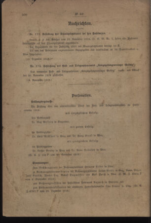 Post- und Telegraphen-Verordnungsblatt für das Verwaltungsgebiet des K.-K. Handelsministeriums 19181231 Seite: 6