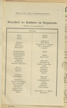 Post- und Telegraphen-Verordnungsblatt für das Verwaltungsgebiet des K.-K. Handelsministeriums 19220105 Seite: 7