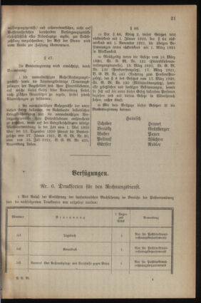 Post- und Telegraphen-Verordnungsblatt für das Verwaltungsgebiet des K.-K. Handelsministeriums 19220112 Seite: 17