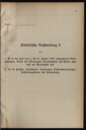 Post- und Telegraphen-Verordnungsblatt für das Verwaltungsgebiet des K.-K. Handelsministeriums 19220112 Seite: 25