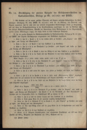 Post- und Telegraphen-Verordnungsblatt für das Verwaltungsgebiet des K.-K. Handelsministeriums 19220119 Seite: 2