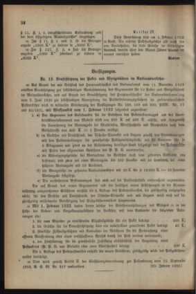 Post- und Telegraphen-Verordnungsblatt für das Verwaltungsgebiet des K.-K. Handelsministeriums 19220125 Seite: 2