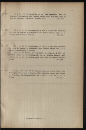 Post- und Telegraphen-Verordnungsblatt für das Verwaltungsgebiet des K.-K. Handelsministeriums 19220127 Seite: 23