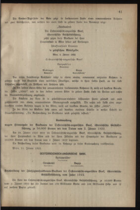 Post- und Telegraphen-Verordnungsblatt für das Verwaltungsgebiet des K.-K. Handelsministeriums 19220201 Seite: 11