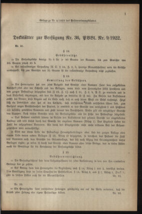 Post- und Telegraphen-Verordnungsblatt für das Verwaltungsgebiet des K.-K. Handelsministeriums 19220221 Seite: 7