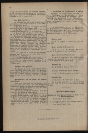 Post- und Telegraphen-Verordnungsblatt für das Verwaltungsgebiet des K.-K. Handelsministeriums 19220302 Seite: 4