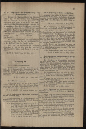 Post- und Telegraphen-Verordnungsblatt für das Verwaltungsgebiet des K.-K. Handelsministeriums 19220327 Seite: 3