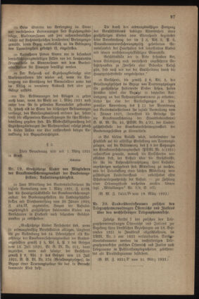 Post- und Telegraphen-Verordnungsblatt für das Verwaltungsgebiet des K.-K. Handelsministeriums 19220403 Seite: 3