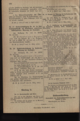 Post- und Telegraphen-Verordnungsblatt für das Verwaltungsgebiet des K.-K. Handelsministeriums 19220412 Seite: 4