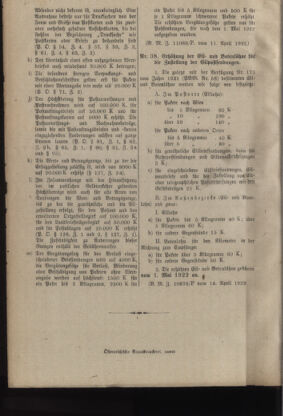 Post- und Telegraphen-Verordnungsblatt für das Verwaltungsgebiet des K.-K. Handelsministeriums 19220414 Seite: 12