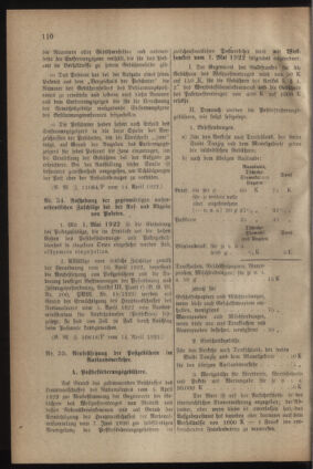 Post- und Telegraphen-Verordnungsblatt für das Verwaltungsgebiet des K.-K. Handelsministeriums 19220414 Seite: 8