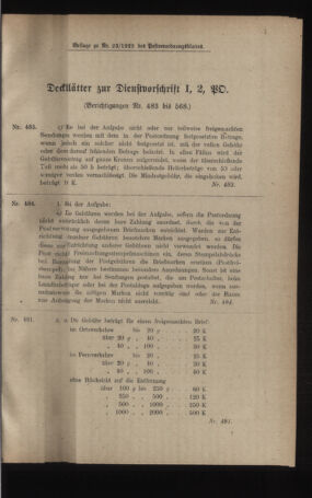 Post- und Telegraphen-Verordnungsblatt für das Verwaltungsgebiet des K.-K. Handelsministeriums 19220509 Seite: 5