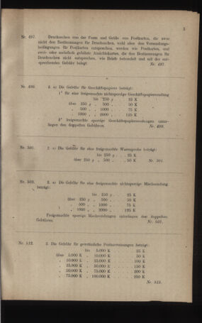 Post- und Telegraphen-Verordnungsblatt für das Verwaltungsgebiet des K.-K. Handelsministeriums 19220509 Seite: 9