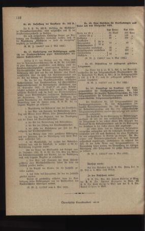 Post- und Telegraphen-Verordnungsblatt für das Verwaltungsgebiet des K.-K. Handelsministeriums 19220511 Seite: 2