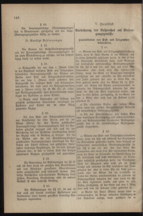 Post- und Telegraphen-Verordnungsblatt für das Verwaltungsgebiet des K.-K. Handelsministeriums 19220522 Seite: 10