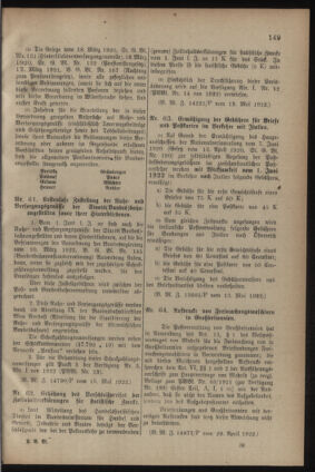 Post- und Telegraphen-Verordnungsblatt für das Verwaltungsgebiet des K.-K. Handelsministeriums 19220522 Seite: 13