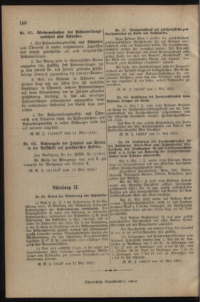 Post- und Telegraphen-Verordnungsblatt für das Verwaltungsgebiet des K.-K. Handelsministeriums 19220522 Seite: 14