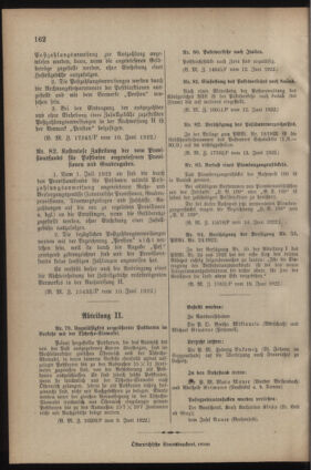 Post- und Telegraphen-Verordnungsblatt für das Verwaltungsgebiet des K.-K. Handelsministeriums 19220621 Seite: 2