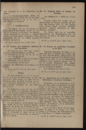 Post- und Telegraphen-Verordnungsblatt für das Verwaltungsgebiet des K.-K. Handelsministeriums 19220705 Seite: 3