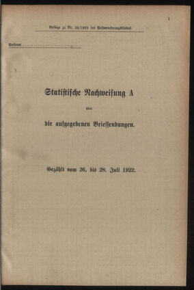 Post- und Telegraphen-Verordnungsblatt für das Verwaltungsgebiet des K.-K. Handelsministeriums 19220714 Seite: 9