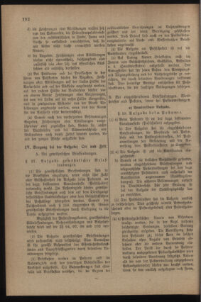 Post- und Telegraphen-Verordnungsblatt für das Verwaltungsgebiet des K.-K. Handelsministeriums 19220718 Seite: 12