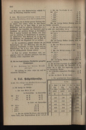 Post- und Telegraphen-Verordnungsblatt für das Verwaltungsgebiet des K.-K. Handelsministeriums 19220718 Seite: 62