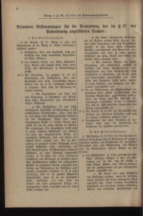 Post- und Telegraphen-Verordnungsblatt für das Verwaltungsgebiet des K.-K. Handelsministeriums 19220718 Seite: 72