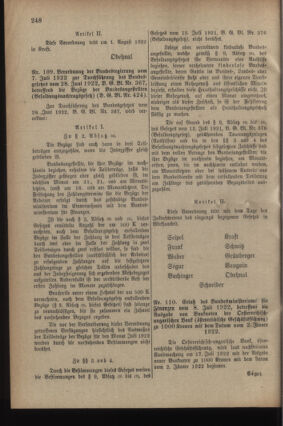 Post- und Telegraphen-Verordnungsblatt für das Verwaltungsgebiet des K.-K. Handelsministeriums 19220722 Seite: 2