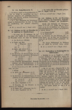 Post- und Telegraphen-Verordnungsblatt für das Verwaltungsgebiet des K.-K. Handelsministeriums 19220810 Seite: 8