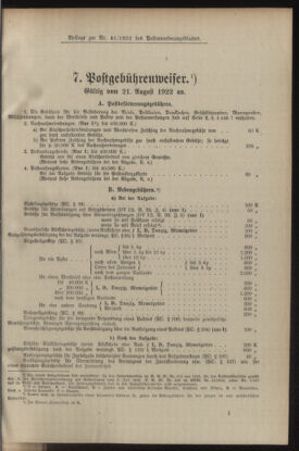 Post- und Telegraphen-Verordnungsblatt für das Verwaltungsgebiet des K.-K. Handelsministeriums 19220810 Seite: 9